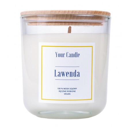 ŚWIECA SOJOWA LAWENDA 210 ml - YOUR CANDLE