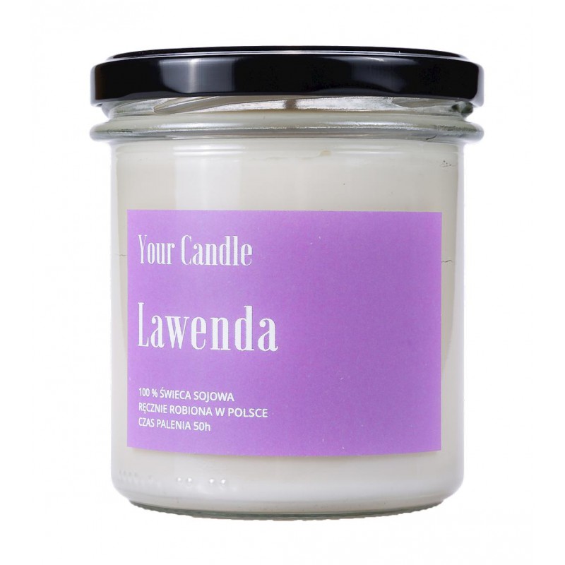 ŚWIECA SOJOWA LAWENDA 300 ml - YOUR CANDLE