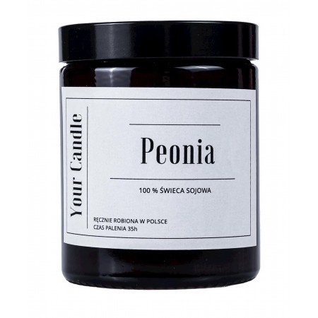 ŚWIECA SOJOWA PEONIA 180 ml - YOUR CANDLE