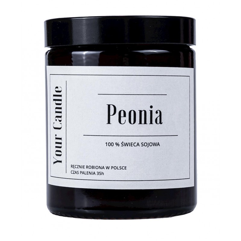 ŚWIECA SOJOWA PEONIA 180 ml - YOUR CANDLE