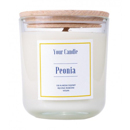 ŚWIECA SOJOWA PEONIA 210 ml - YOUR CANDLE
