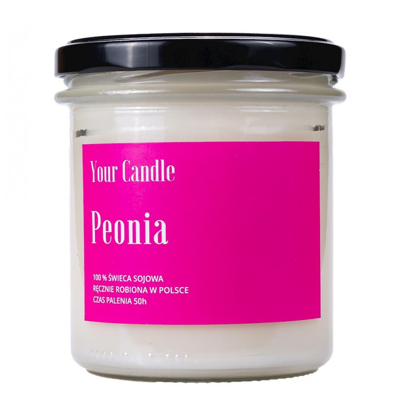 ŚWIECA SOJOWA PEONIA 300 ml - YOUR CANDLE