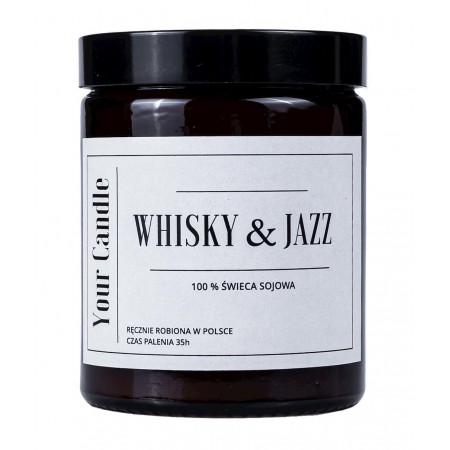 ŚWIECA SOJOWA WHISKY & JAZZ 180 ml - YOUR CANDLE