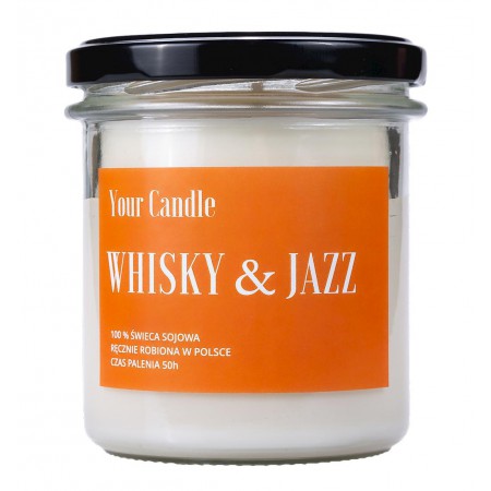 ŚWIECA SOJOWA WHISKY & JAZZ 300 ml - YOUR CANDLE