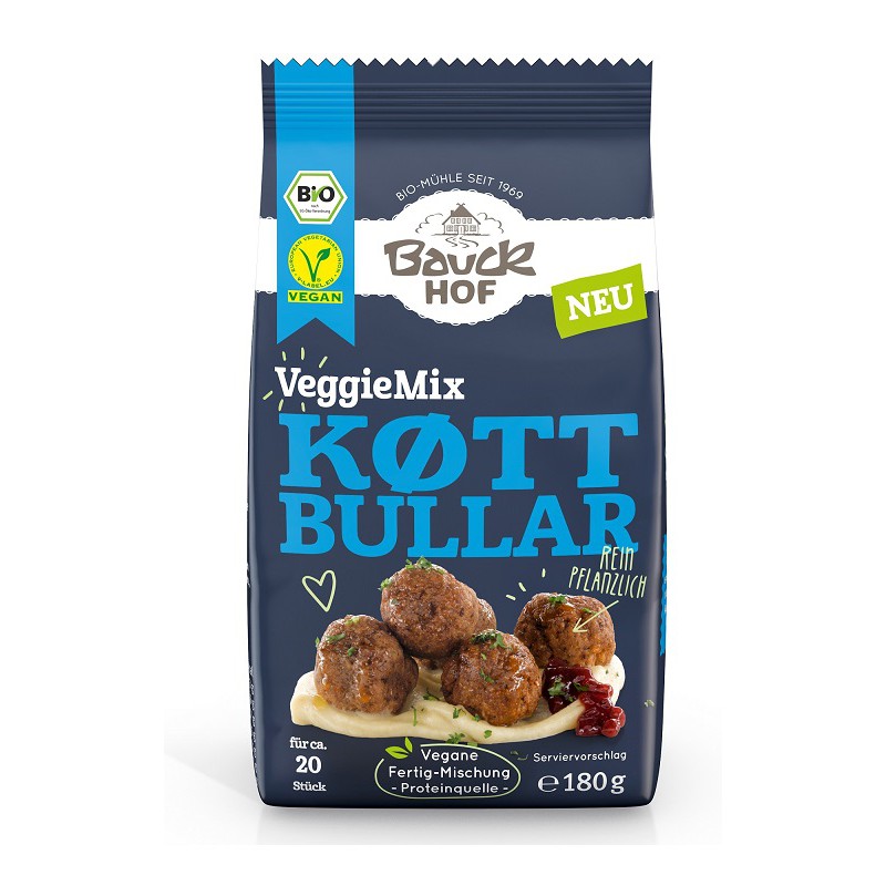 MIESZANKA NA BEZMIĘSNE KLOPSIKI SZWEDZKIE BIO 180 g - BAUCK HOF