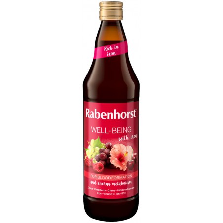 SOK WIELOOWOCOWY Z ŻELAZEM I WITAMINAMI C, B6, B12 750 ml - RABENHORST