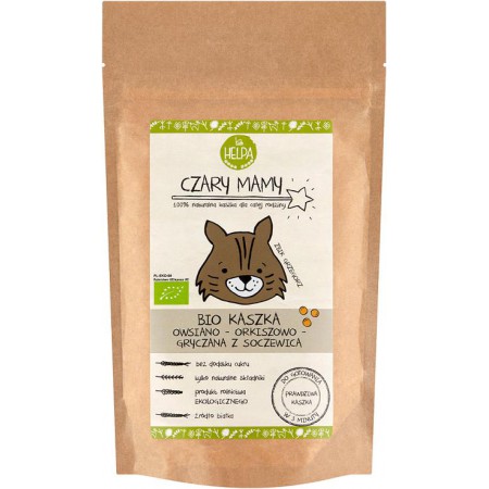 KASZKA OWSIANO - ORKISZOWO - GRYCZANA Z SOCZEWICĄ BIO 200 g - HELPA