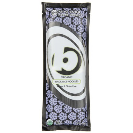 MAKARON (Z RYŻU CZARNEGO TYPU NOODLE Z RYŻEM BRĄZOWYM) BEZGLUTENOWY BIO 250 g - KING SOBA