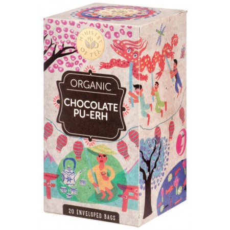 HERBATA CZERWONA PU-ERH O SMAKU CZEKOLADOWYM BIO (20 x 1,75 g) 35 g - MINISTRY OF TEA