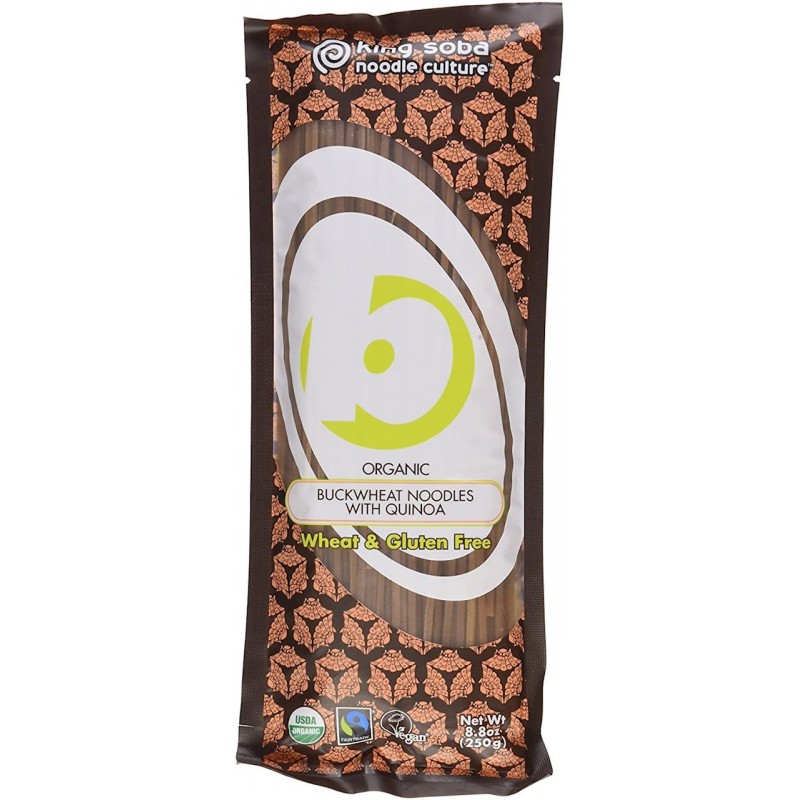 MAKARON (GRYCZANO - RYŻOWY TYPU NOODLE Z QUINOA) BEZGLUTENOWY BIO 250 g - KING SOBA