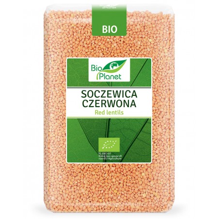 SOCZEWICA CZERWONA BIO 2 kg - BIO PLANET