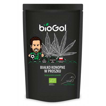 BIAŁKO KONOPNE W PROSZKU BIO 500 g - BIOGOL