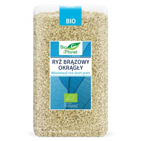 RYŻ BRĄZOWY OKRĄGŁY BIO 1 kg - BIO PLANET