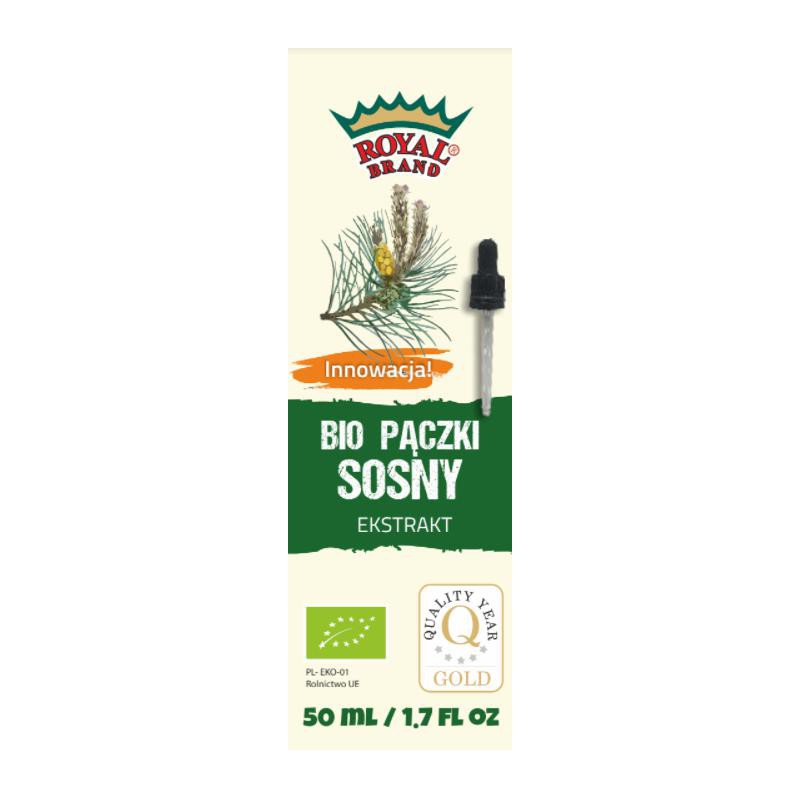 EKSTRAKT Z PĄCZKÓW SOSNY W KROPLACH BIO 50 ml - ROYAL BRAND