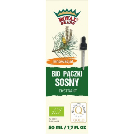 EKSTRAKT Z PĄCZKÓW SOSNY W KROPLACH BIO 50 ml - ROYAL BRAND