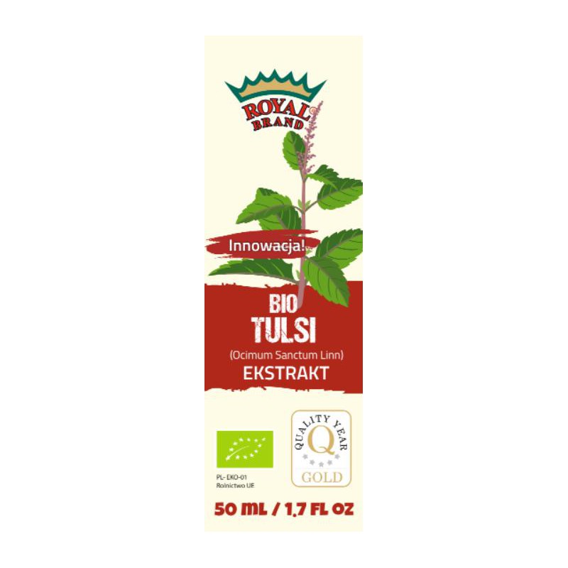 EKSTRAKT Z TULSI W KROPLACH BIO 50 ml - ROYAL BRAND