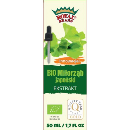 EKSTRAKT Z MIŁORZĘBU JAPOŃSKIEGO W KROPLACH BIO 50 ml - ROYAL BRAND