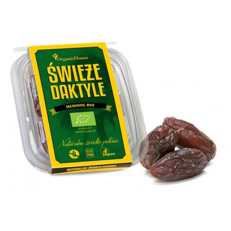 DAKTYLE MEDJOOL ŚWIEŻE BEZGLUTENOWE BIO 120 g - ORGANIC HOUSE (ZDROWE DAKTYLE)