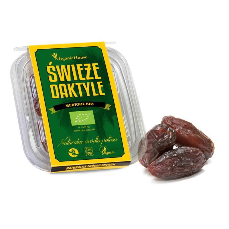 DAKTYLE MEDJOOL ŚWIEŻE BEZGLUTENOWE BIO 120 g - ORGANIC HOUSE (ZDROWE DAKTYLE)