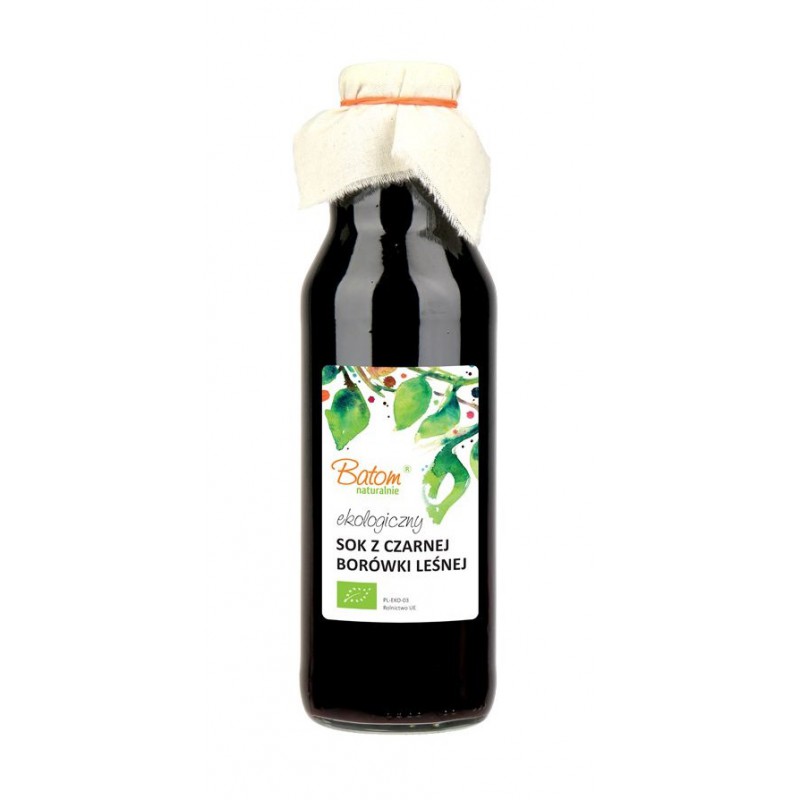 SOK Z CZARNEJ BORÓWKI LEŚNEJ BIO 750 ml - BATOM
