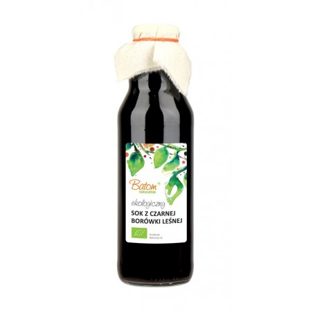 SOK Z CZARNEJ BORÓWKI LEŚNEJ BIO 750 ml - BATOM