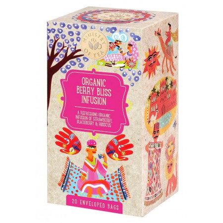 HERBATKA Z HIBISKUSEM O SMAKU TRUSKAWKOWO - JAGODOWYM (BERRY BLISS INFUSION) BIO (20 x 1,5 g) 30 g - MINISTRY OF TEA