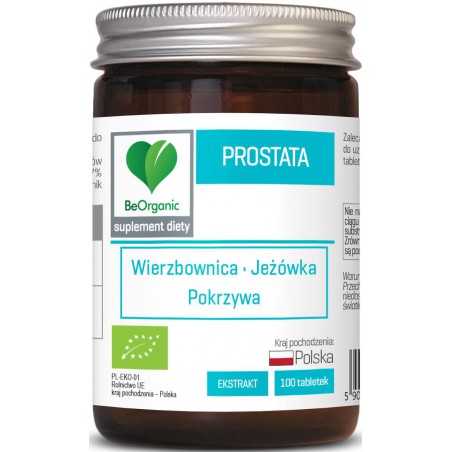 TABLETKI NA PROSTATĘ BIO 100 szt. (300 mg) - BE ORGANIC