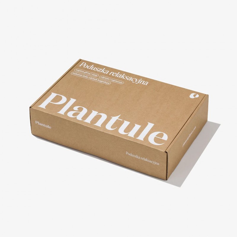 PODUSZKA RELAKSACYJNA PODRÓŻNA Z ŁUSKĄ GRYKI BRĄZOWA (20 x 30 cm) - PLANTULE PILLOWS