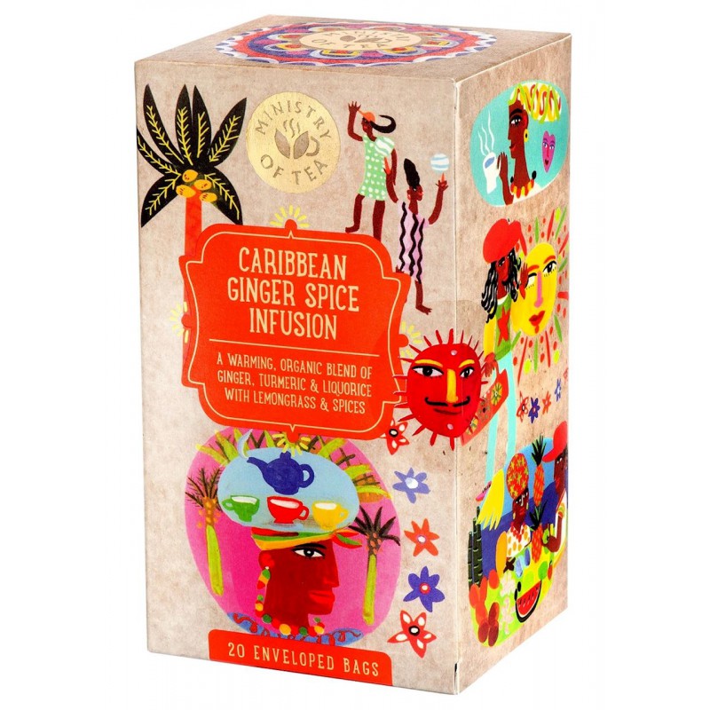 HERBATKA IMBIROWA (CARIBBEAN GINGER SPICE INFUSION) BIO (20 x 1,8 g) 36 g - MINISTRY OF TEA