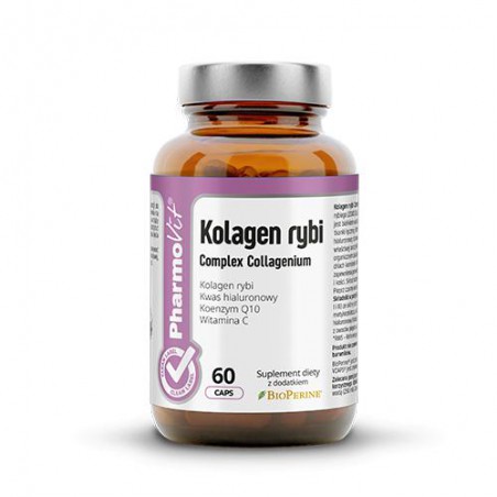 KOLAGEN RYBI COMPLEX BEZGLUTENOWY 60 KAPSUŁEK 38,76 g - PHARMOVIT (CLEAN LABEL)