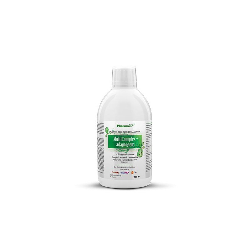 SUPLEMENT DIETY MULTICOMPLEX + ADAPTOGENY W PŁYNIE BEZGLUTENOWY 500 ml - PHARMOVIT
