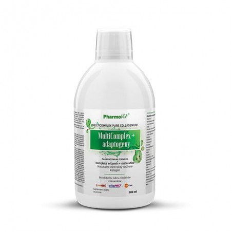 SUPLEMENT DIETY MULTICOMPLEX + ADAPTOGENY W PŁYNIE BEZGLUTENOWY 500 ml - PHARMOVIT