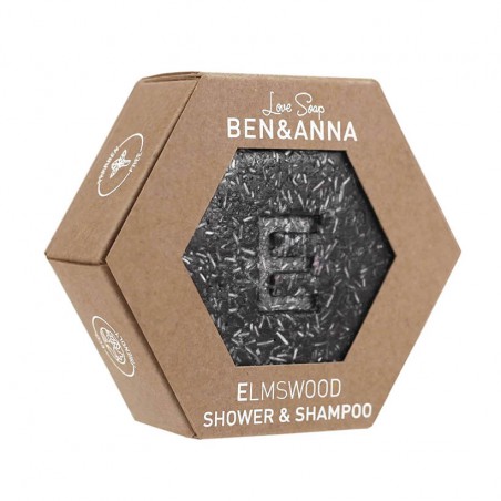 SZAMPON I ŻEL POD PRYSZNIC 2w1 W KOSTCE ELMSWOOD ECO 60 g - BEN & ANNA