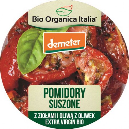 POMIDORY SUSZONE Z ZIOŁAMI I OLEJEM DEMETER BIO 80 g - BIO ORGANICA ITALIA