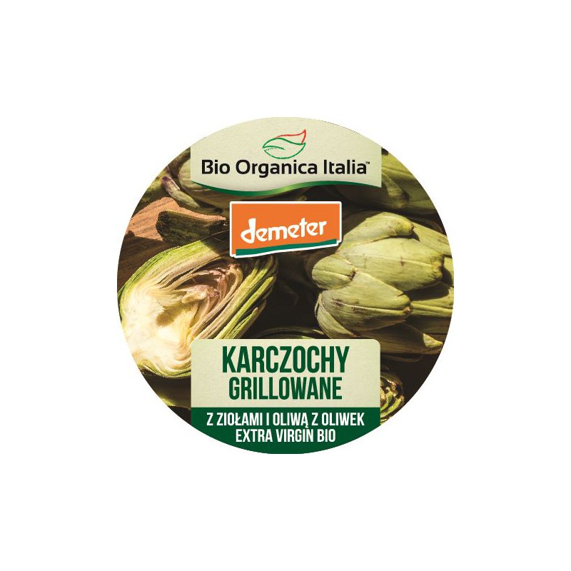 KARCZOCHY GRILLOWANE Z ZIOŁAMI I OLEJEM DEMETER BIO 80 g - BIO ORGANICA ITALIA