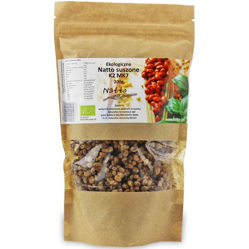 SOJA (NATTO) SUSZONA BIO 200 g - NATTO