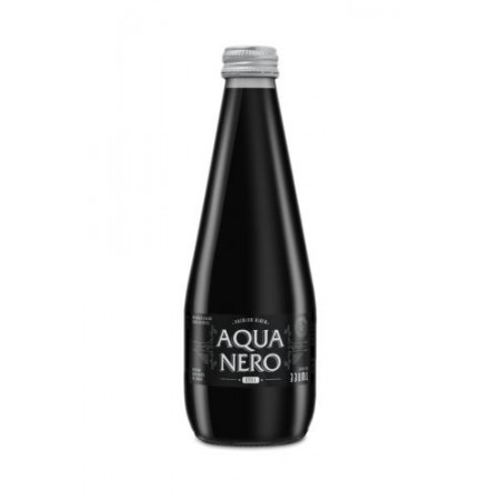 CZARNA WODA NIEGAZOWANA 330 ml (SZKŁO) - AQUA NERO