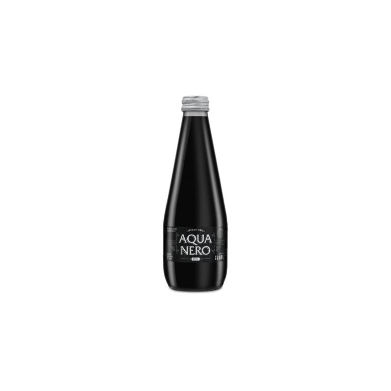 CZARNA WODA NIEGAZOWANA 330 ml (SZKŁO) - AQUA NERO