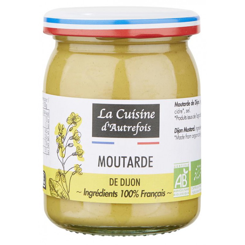MUSZTARDA DIJON BIO 215 g -  LA CUISINE D AUTREFOIS