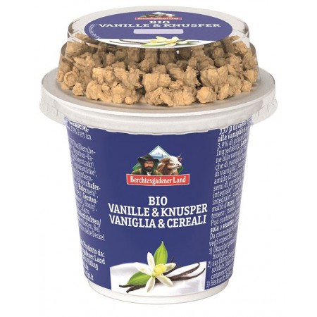 JOGURT WANILIOWY Z CHRUPIĄCYM MUSLI BIO 150 g - BERCHTESGADENER LAND