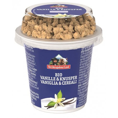 JOGURT WANILIOWY Z CHRUPIĄCYM MUSLI BIO 150 g - BERCHTESGADENER LAND