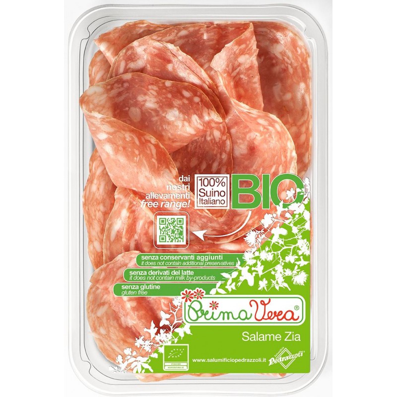 SALAMI ZIA PLASTRY BEZGLUTENOWE BIO 70 g - PRIMAVERA