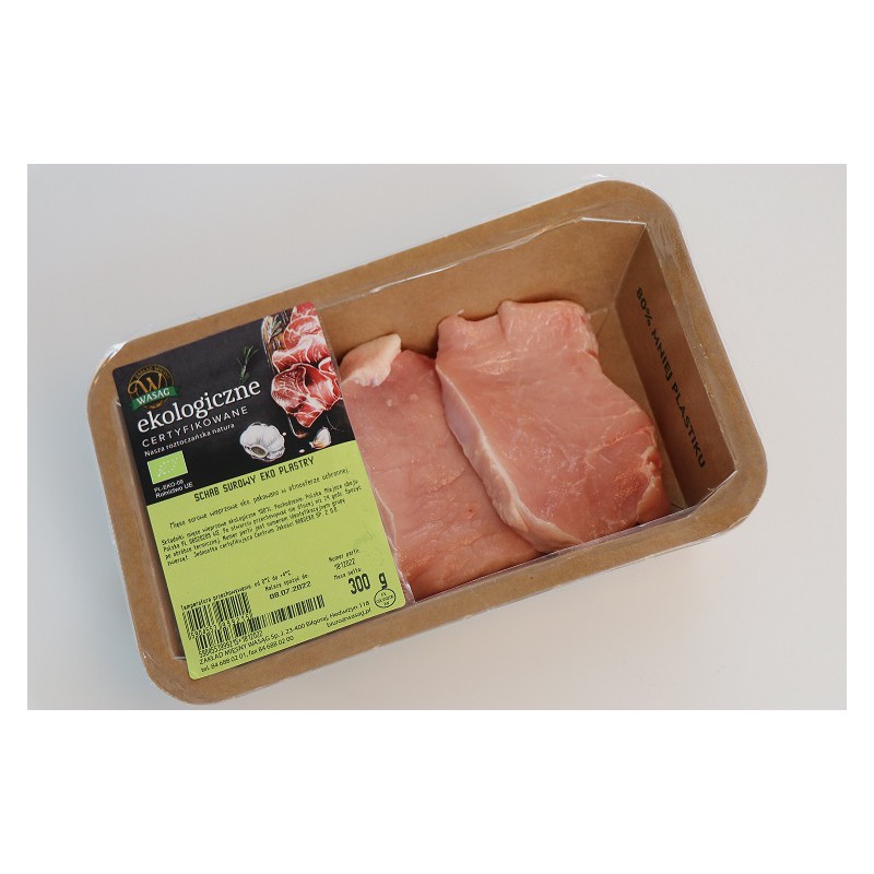SCHAB SUROWY PLASTRY BIO 300 g - WASĄG (NA ZAMÓWIENIE)