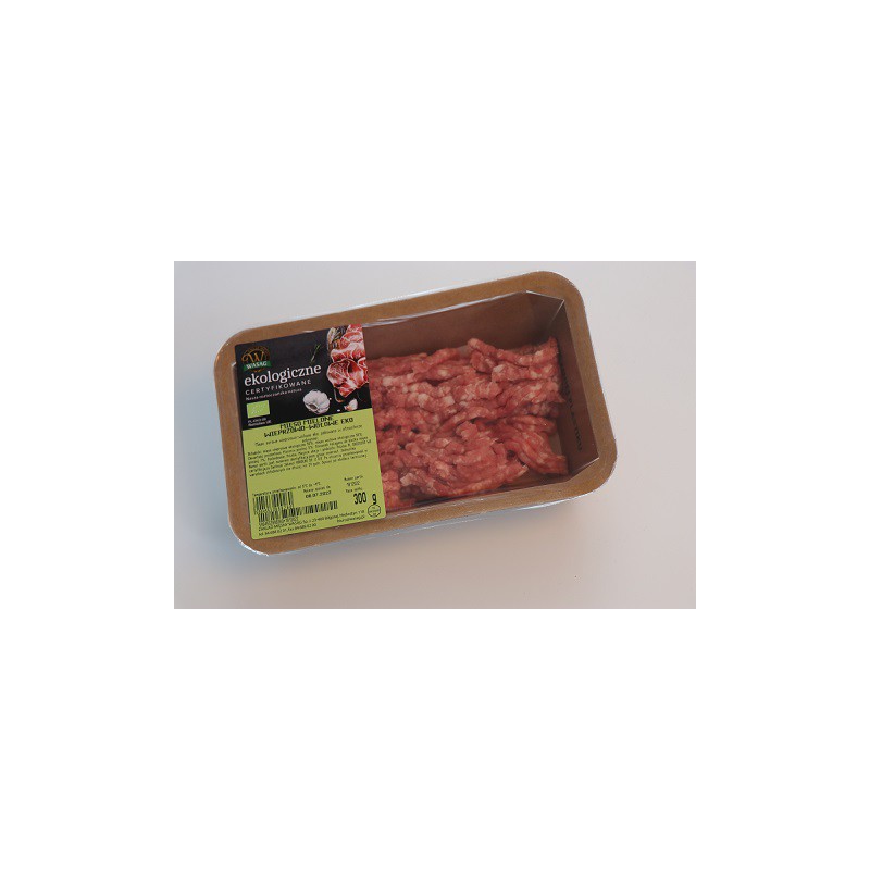 MIĘSO MIELONE WIEPRZOWO - WOŁOWE BIO 300 g - WASĄG (NA ZAMÓWIENIE)
