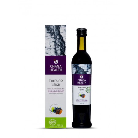 ELIXIR NA ODPORNOŚĆ CHAGA Z CZARNĄ PORZECZKĄ 250 ml -  CHAGA