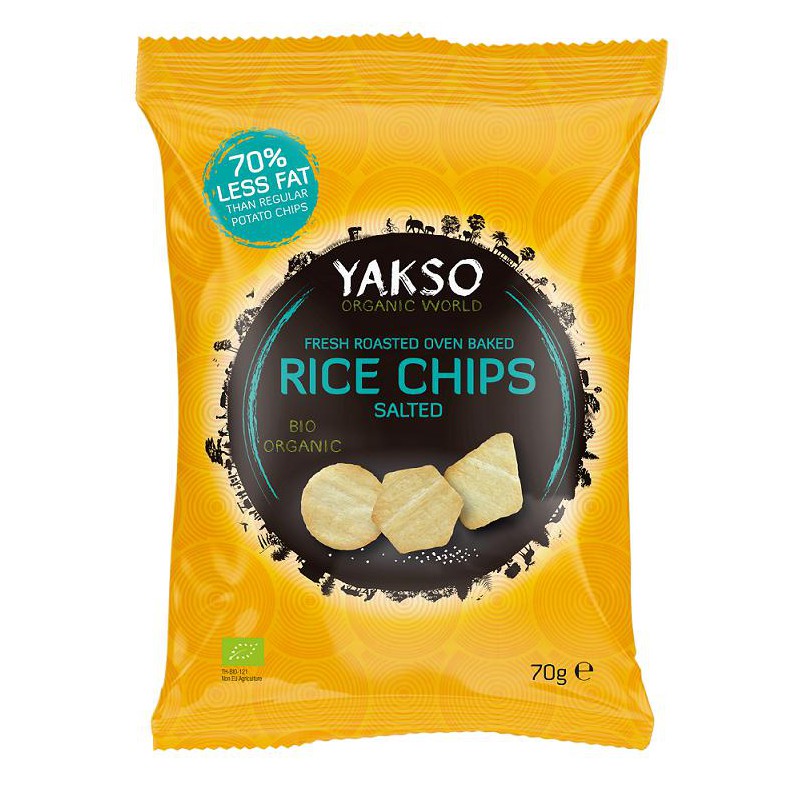 KRAKERSY RYŻOWE MINI SOLONE BIO 70 g - YAKSO