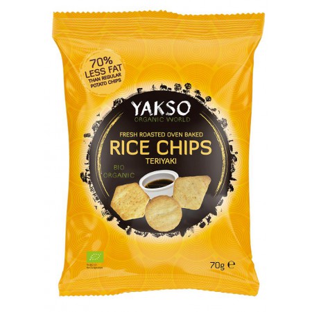KRAKERSY RYŻOWE MINI O SMAKU TERIYAKI BIO 70 g - YAKSO