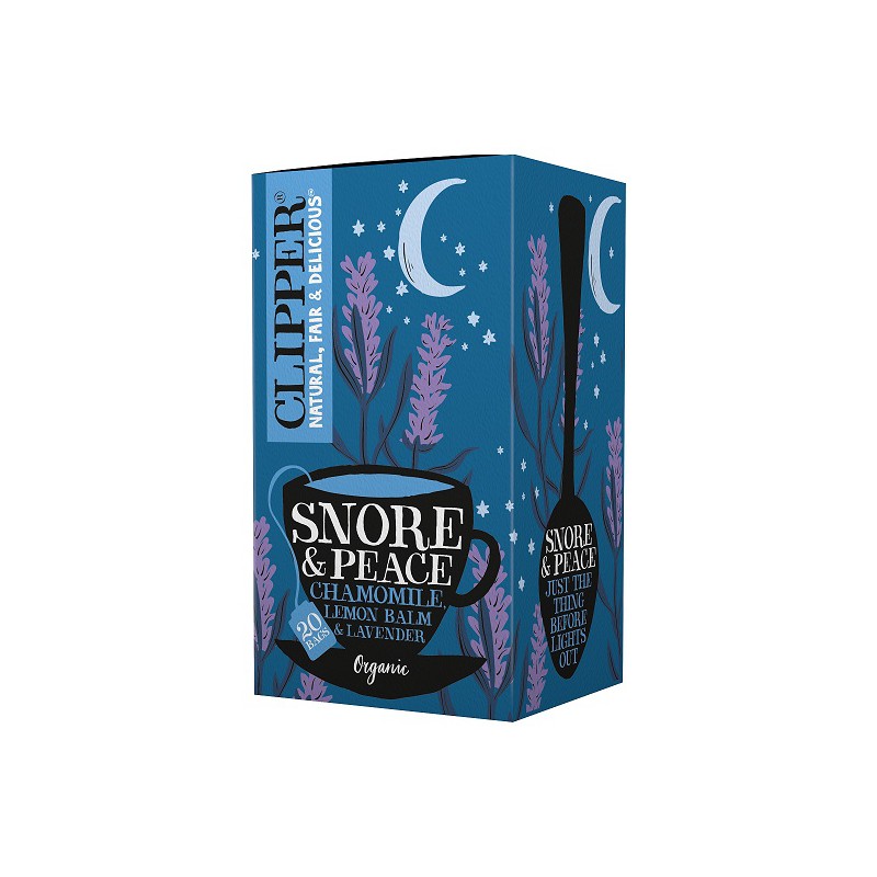 HERBATKA Z MELISĄ I LAWENDĄ (SNORE & PEACE) BIO (20 x 1,5 g) 30 g - CLIPPER