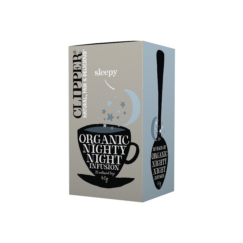 HERBATKA Z RUMIANKIEM I MELISĄ (NIGHTY NIGHT) BIO (20 x 2 g) 40 g - CLIPPER