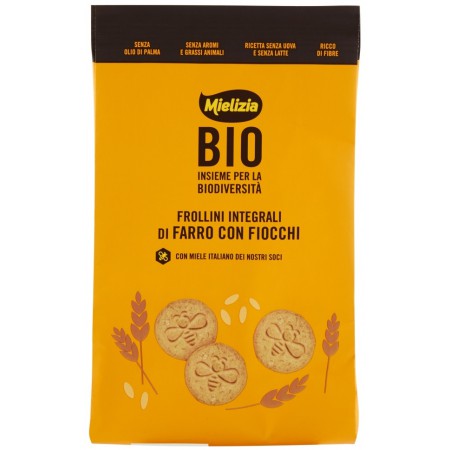 CIASTKA FROLLINI ORKISZOWE PEŁNOZIARNISTE BIO 300 g - MIELIZIA